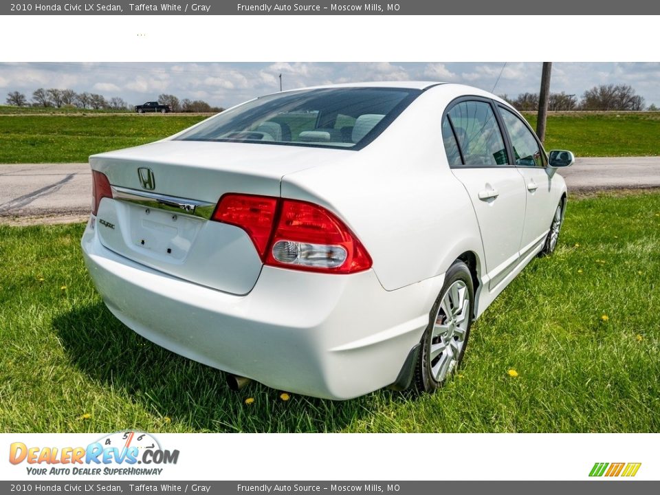 2010 Honda Civic LX Sedan Taffeta White / Gray Photo #4