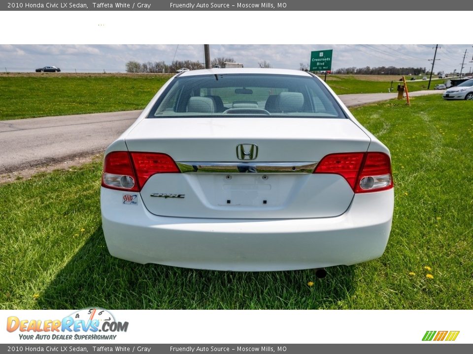 2010 Honda Civic LX Sedan Taffeta White / Gray Photo #5