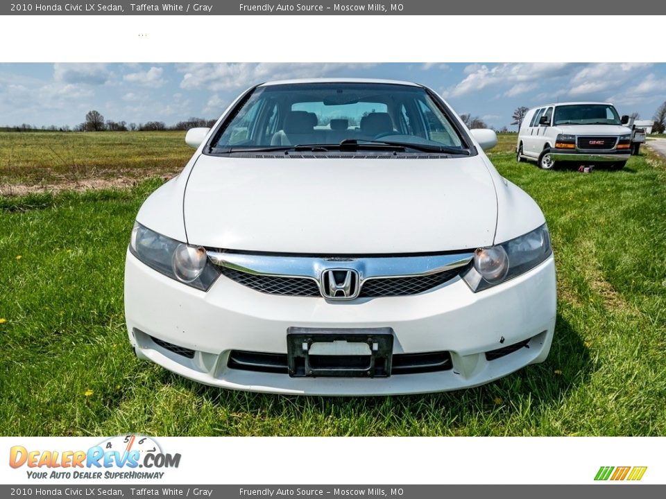 2010 Honda Civic LX Sedan Taffeta White / Gray Photo #9