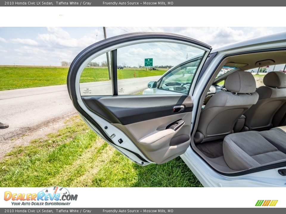 2010 Honda Civic LX Sedan Taffeta White / Gray Photo #20