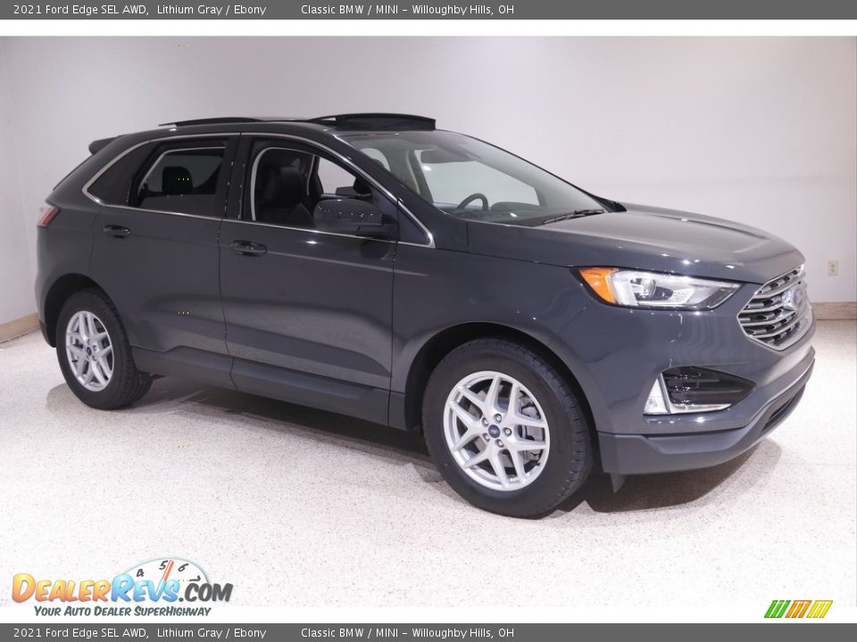 Lithium Gray 2021 Ford Edge SEL AWD Photo #1