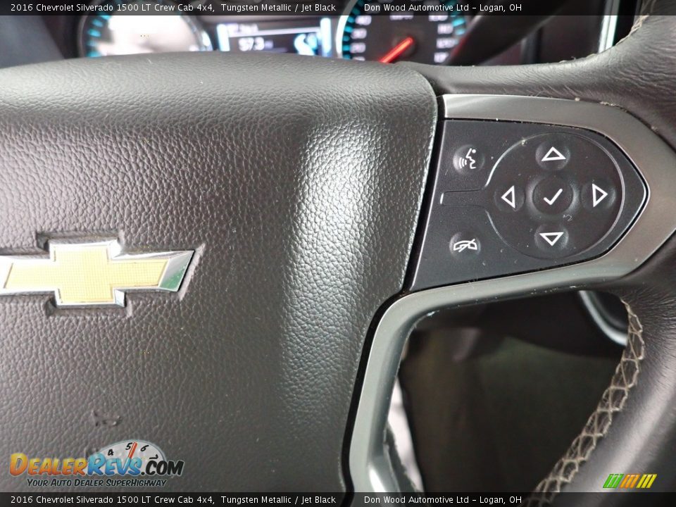 2016 Chevrolet Silverado 1500 LT Crew Cab 4x4 Tungsten Metallic / Jet Black Photo #19