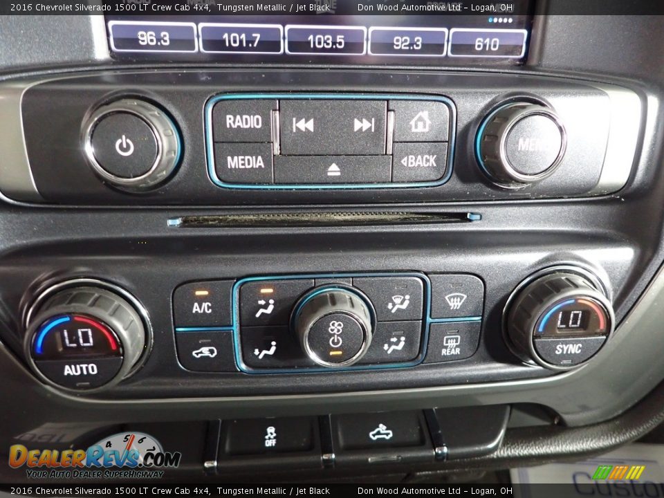 2016 Chevrolet Silverado 1500 LT Crew Cab 4x4 Tungsten Metallic / Jet Black Photo #21