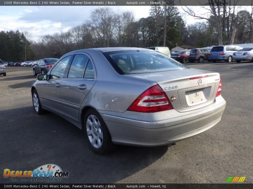 2005 Mercedes-Benz C 240 4Matic Sedan Pewter Silver Metallic / Black Photo #4