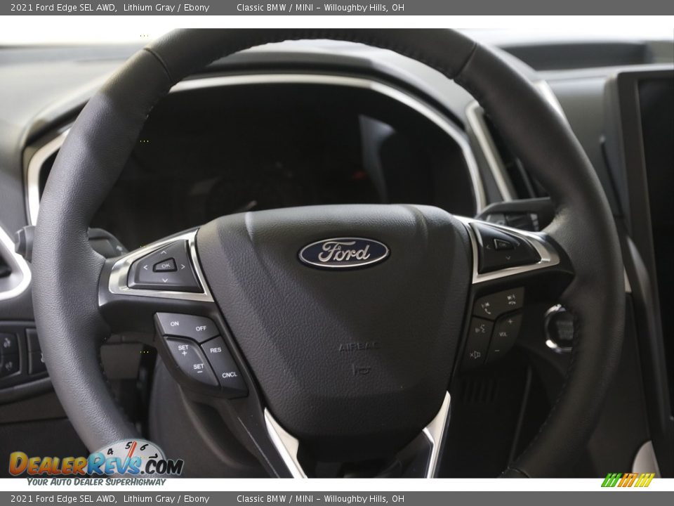 2021 Ford Edge SEL AWD Steering Wheel Photo #7
