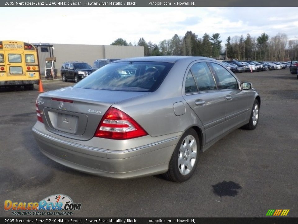 2005 Mercedes-Benz C 240 4Matic Sedan Pewter Silver Metallic / Black Photo #6