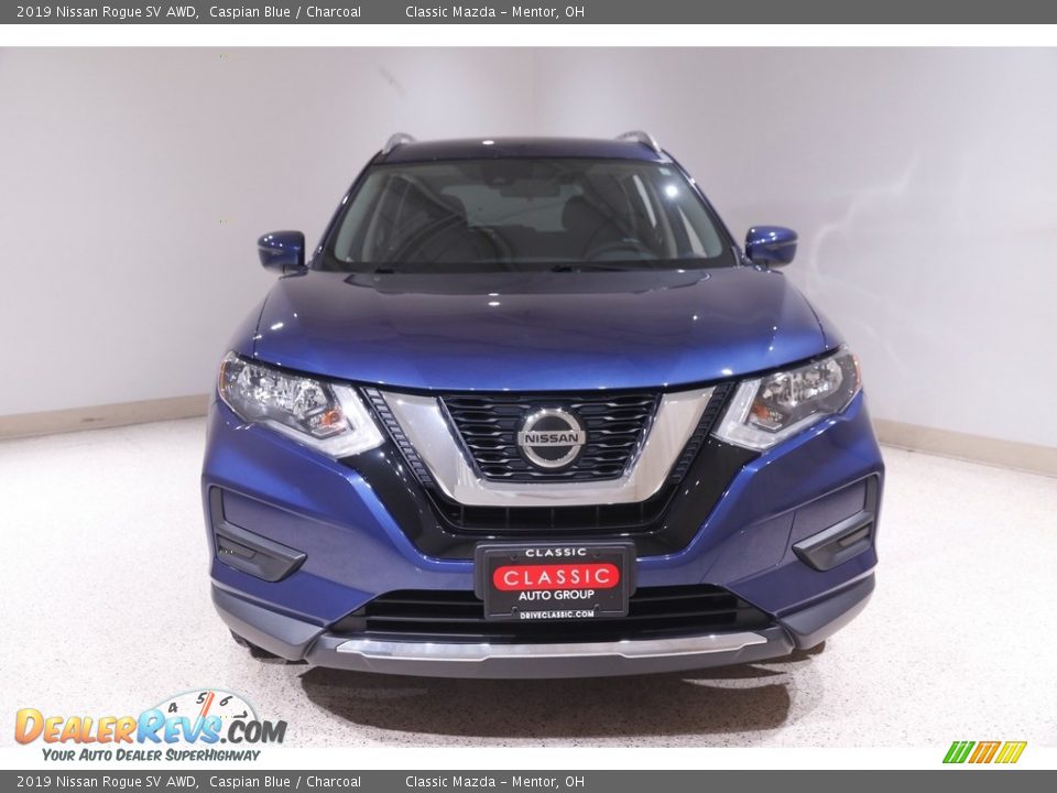 2019 Nissan Rogue SV AWD Caspian Blue / Charcoal Photo #2