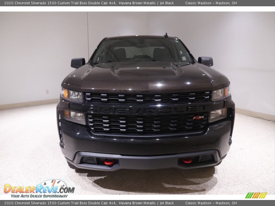2020 Chevrolet Silverado 1500 Custom Trail Boss Double Cab 4x4 Havana Brown Metallic / Jet Black Photo #2