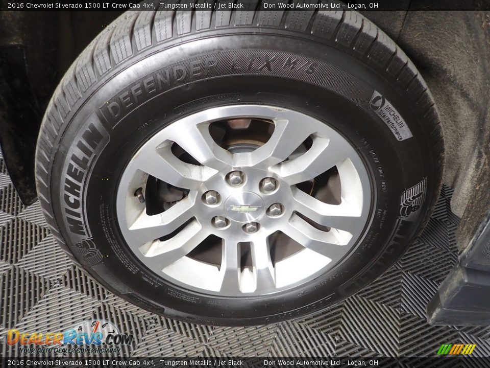 2016 Chevrolet Silverado 1500 LT Crew Cab 4x4 Tungsten Metallic / Jet Black Photo #31