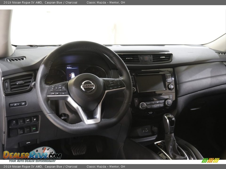 2019 Nissan Rogue SV AWD Caspian Blue / Charcoal Photo #6