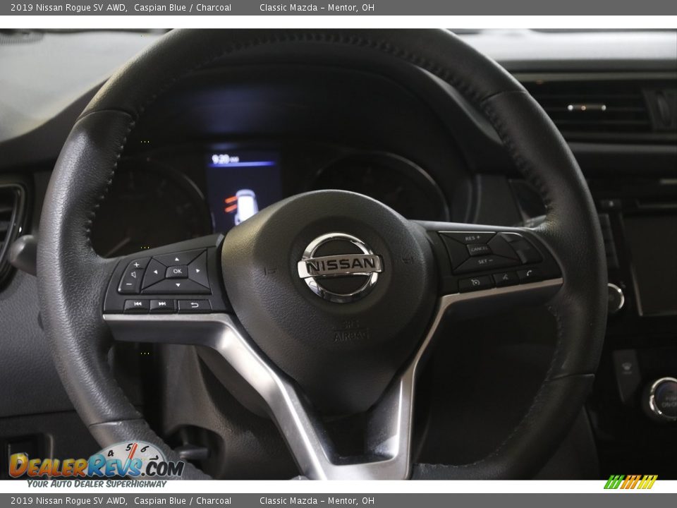 2019 Nissan Rogue SV AWD Caspian Blue / Charcoal Photo #7