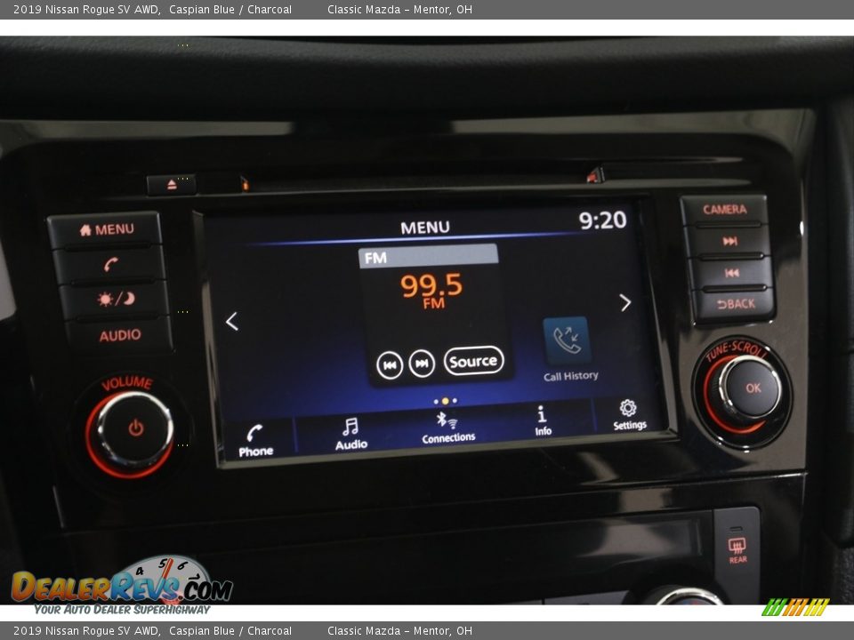 2019 Nissan Rogue SV AWD Caspian Blue / Charcoal Photo #10