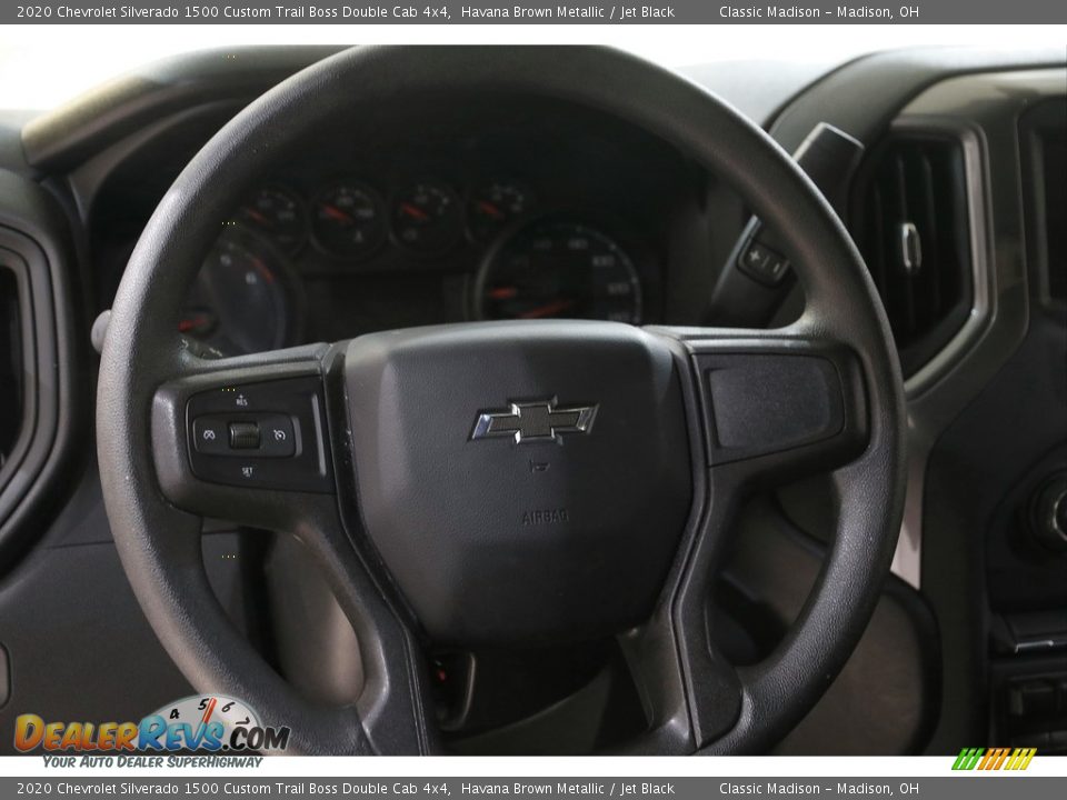 2020 Chevrolet Silverado 1500 Custom Trail Boss Double Cab 4x4 Havana Brown Metallic / Jet Black Photo #8