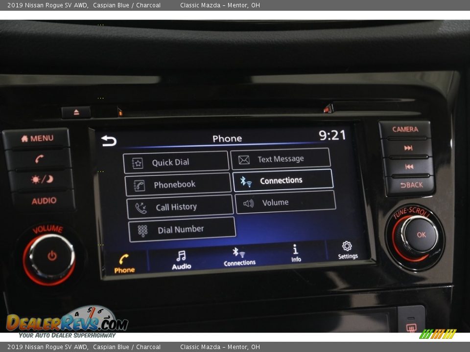 2019 Nissan Rogue SV AWD Caspian Blue / Charcoal Photo #11