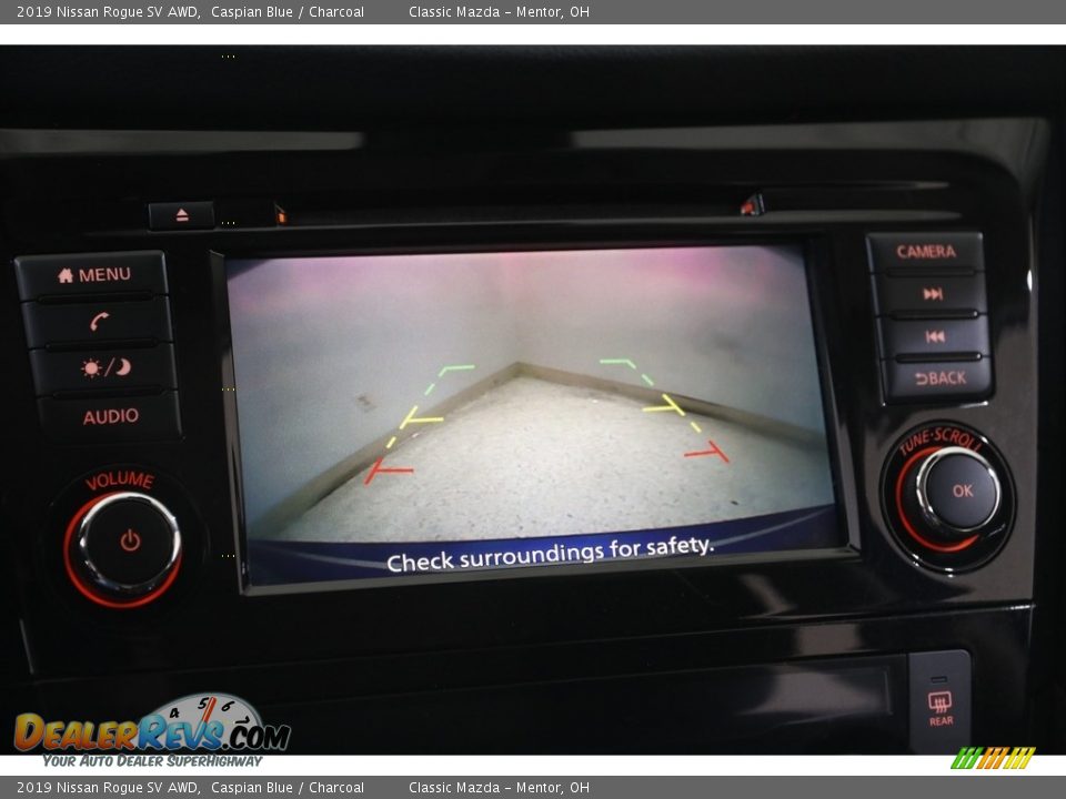 2019 Nissan Rogue SV AWD Caspian Blue / Charcoal Photo #12