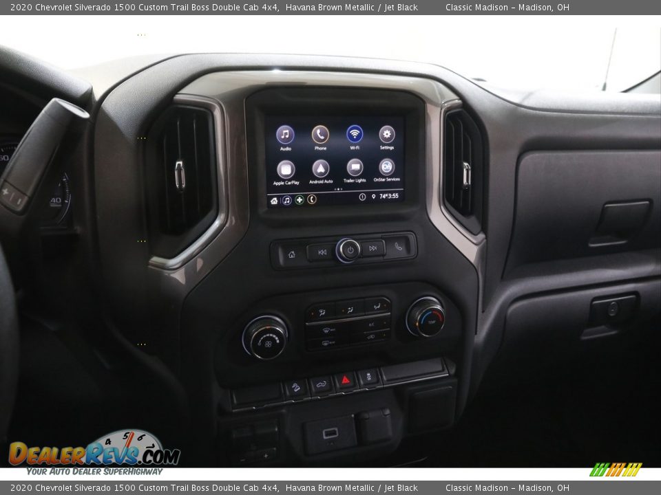 2020 Chevrolet Silverado 1500 Custom Trail Boss Double Cab 4x4 Havana Brown Metallic / Jet Black Photo #10