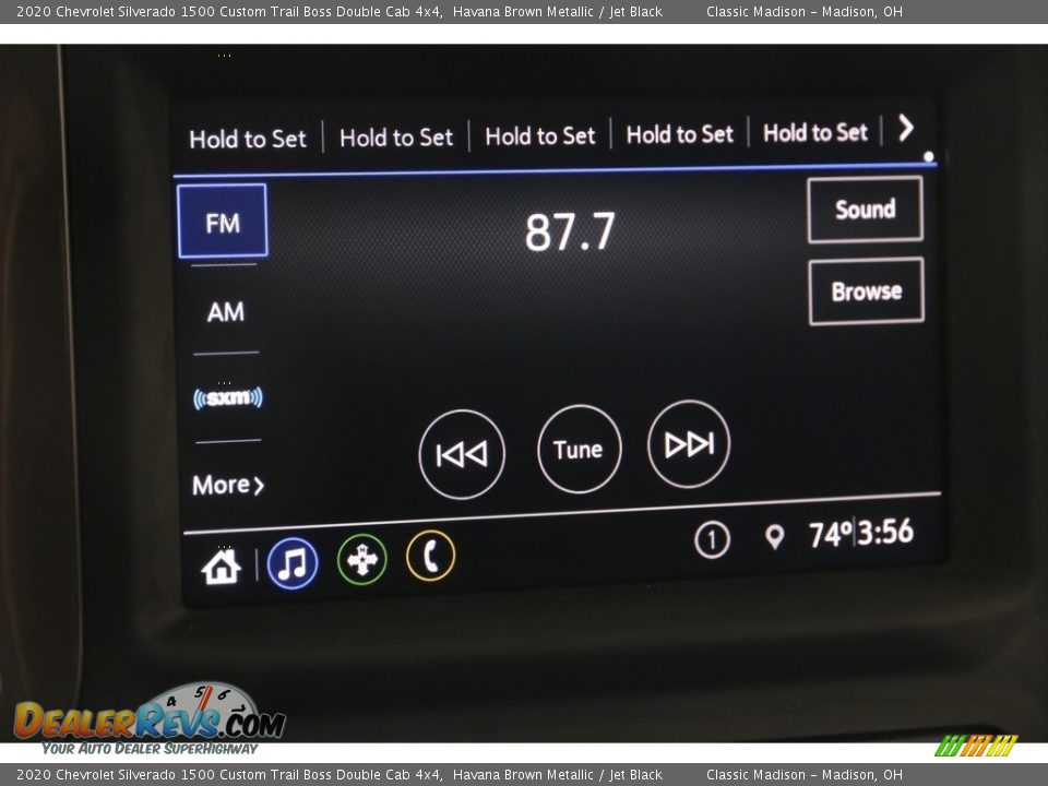 2020 Chevrolet Silverado 1500 Custom Trail Boss Double Cab 4x4 Havana Brown Metallic / Jet Black Photo #11