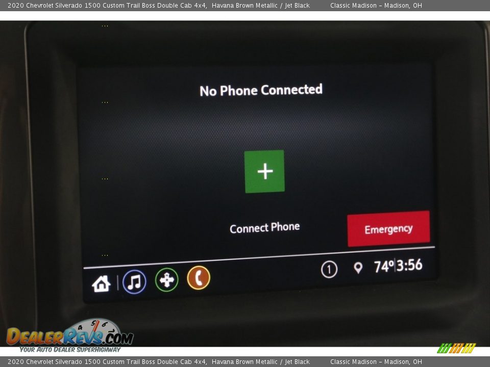 2020 Chevrolet Silverado 1500 Custom Trail Boss Double Cab 4x4 Havana Brown Metallic / Jet Black Photo #12