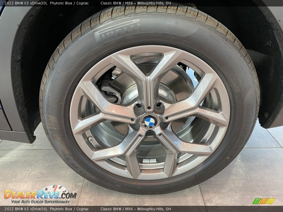 2022 BMW X3 xDrive30i Phytonic Blue / Cognac Photo #3