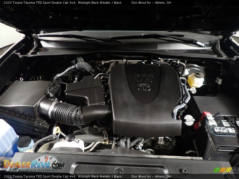 2020 Toyota Tacoma TRD Sport Double Cab 4x4 Midnight Black Metallic / Black Photo #10