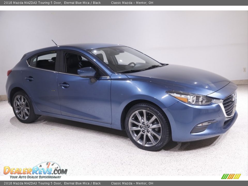 2018 Mazda MAZDA3 Touring 5 Door Eternal Blue Mica / Black Photo #1