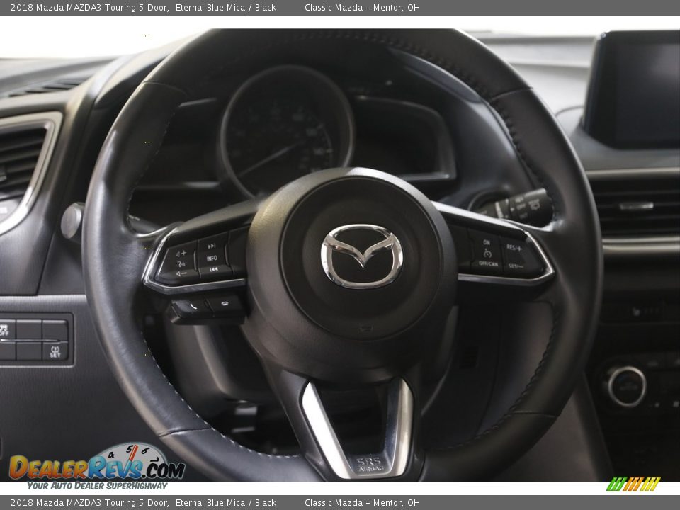 2018 Mazda MAZDA3 Touring 5 Door Eternal Blue Mica / Black Photo #7