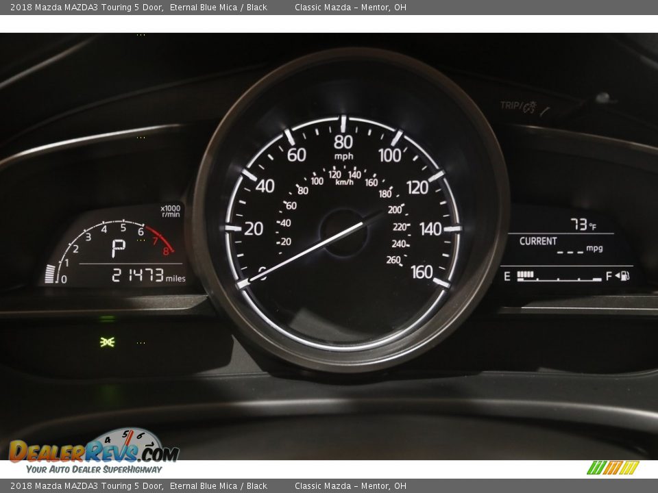 2018 Mazda MAZDA3 Touring 5 Door Eternal Blue Mica / Black Photo #8