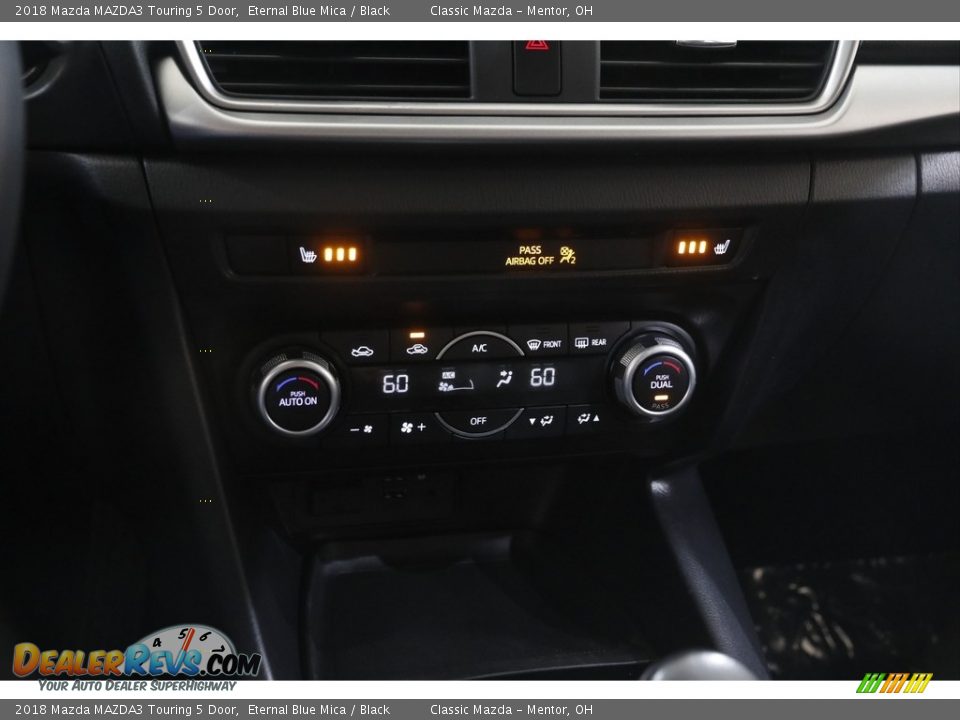 2018 Mazda MAZDA3 Touring 5 Door Eternal Blue Mica / Black Photo #12