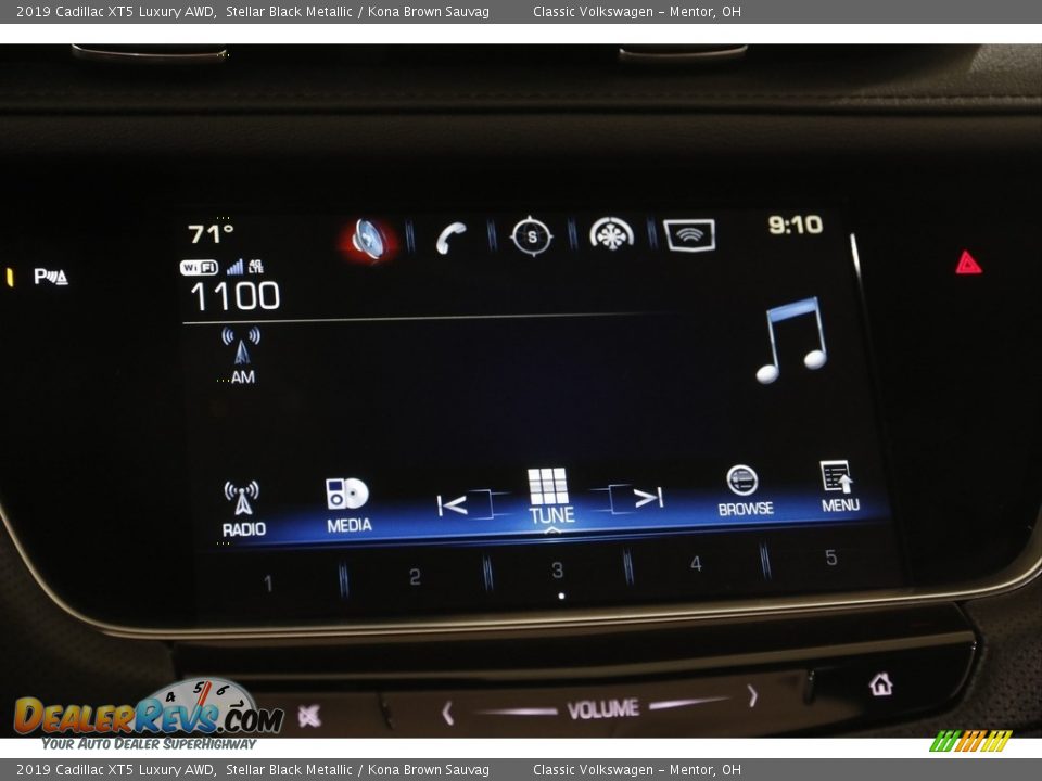 2019 Cadillac XT5 Luxury AWD Stellar Black Metallic / Kona Brown Sauvag Photo #10
