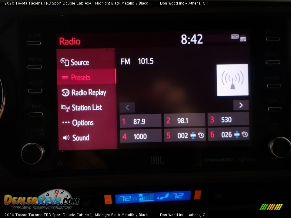 2020 Toyota Tacoma TRD Sport Double Cab 4x4 Midnight Black Metallic / Black Photo #28