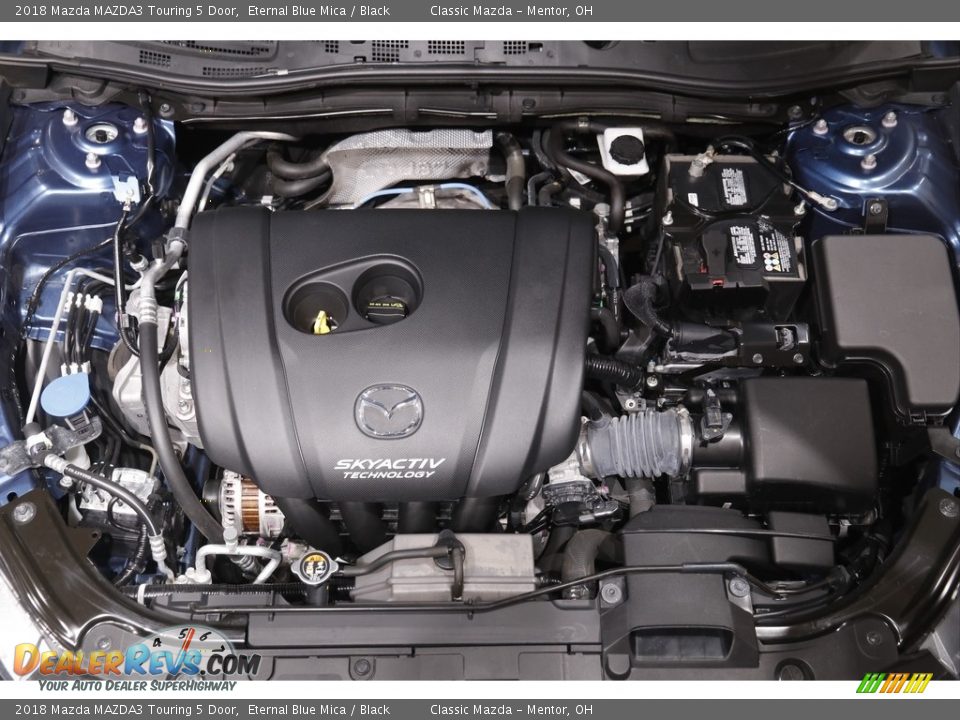 2018 Mazda MAZDA3 Touring 5 Door Eternal Blue Mica / Black Photo #18