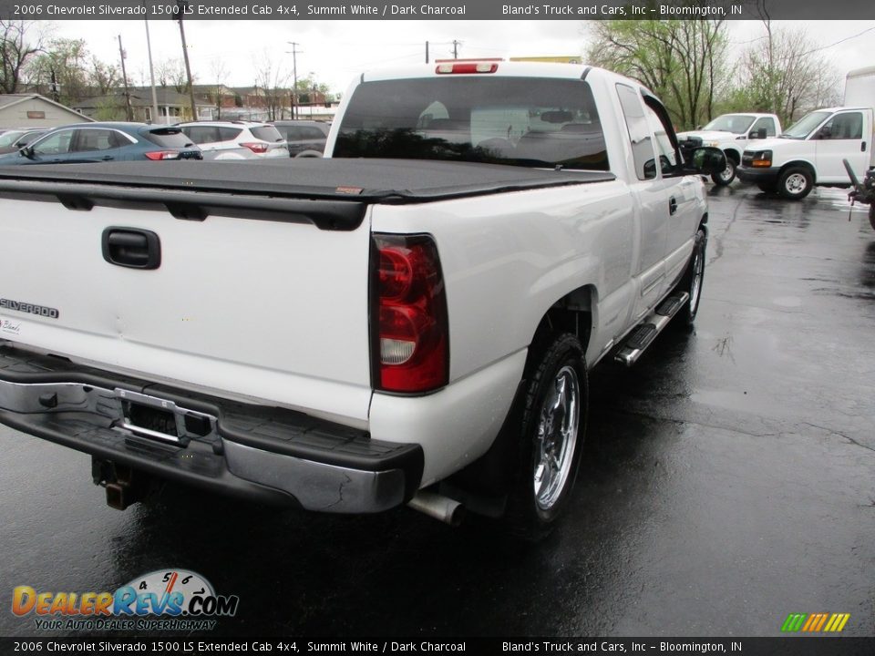 2006 Chevrolet Silverado 1500 LS Extended Cab 4x4 Summit White / Dark Charcoal Photo #4