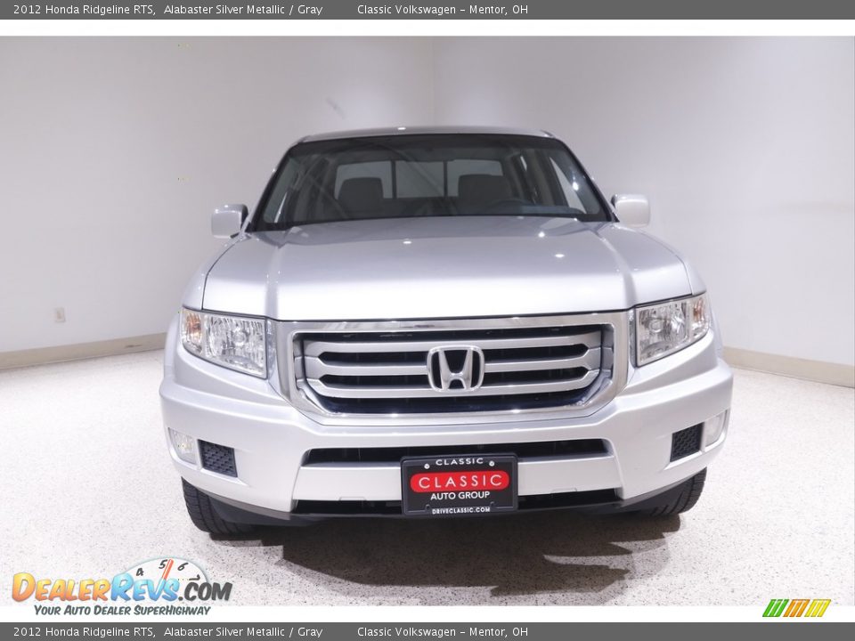 2012 Honda Ridgeline RTS Alabaster Silver Metallic / Gray Photo #2