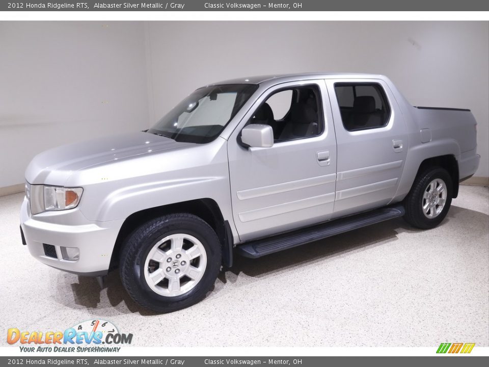 2012 Honda Ridgeline RTS Alabaster Silver Metallic / Gray Photo #3