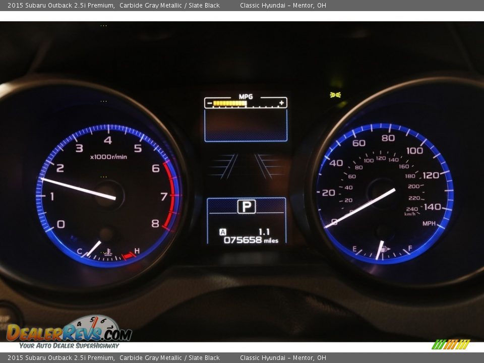 2015 Subaru Outback 2.5i Premium Gauges Photo #8