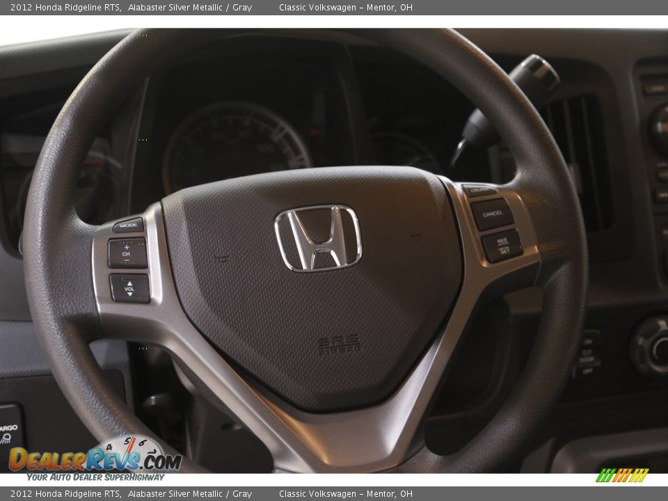 2012 Honda Ridgeline RTS Alabaster Silver Metallic / Gray Photo #7