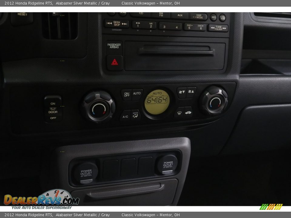 2012 Honda Ridgeline RTS Alabaster Silver Metallic / Gray Photo #10