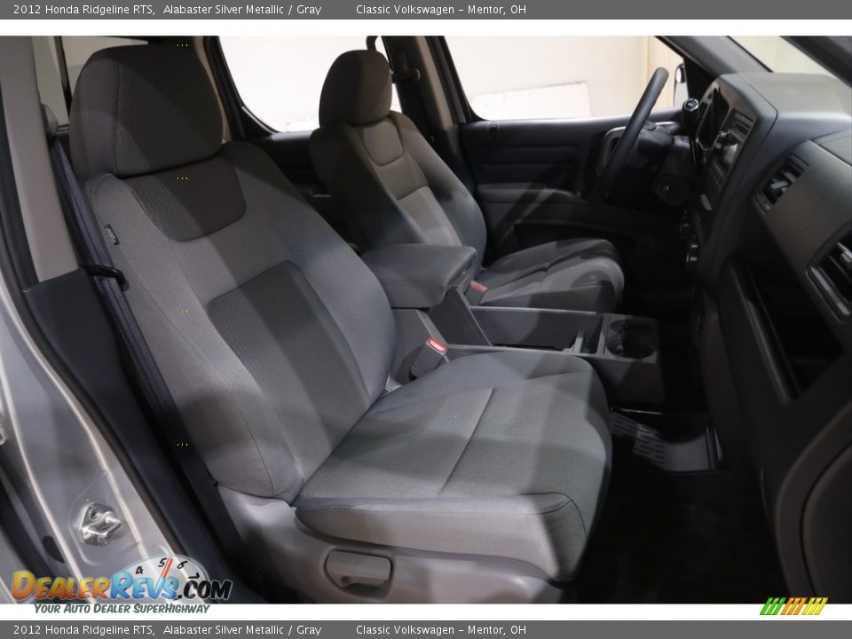 2012 Honda Ridgeline RTS Alabaster Silver Metallic / Gray Photo #12