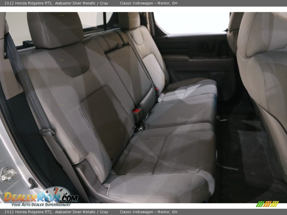 2012 Honda Ridgeline RTS Alabaster Silver Metallic / Gray Photo #13