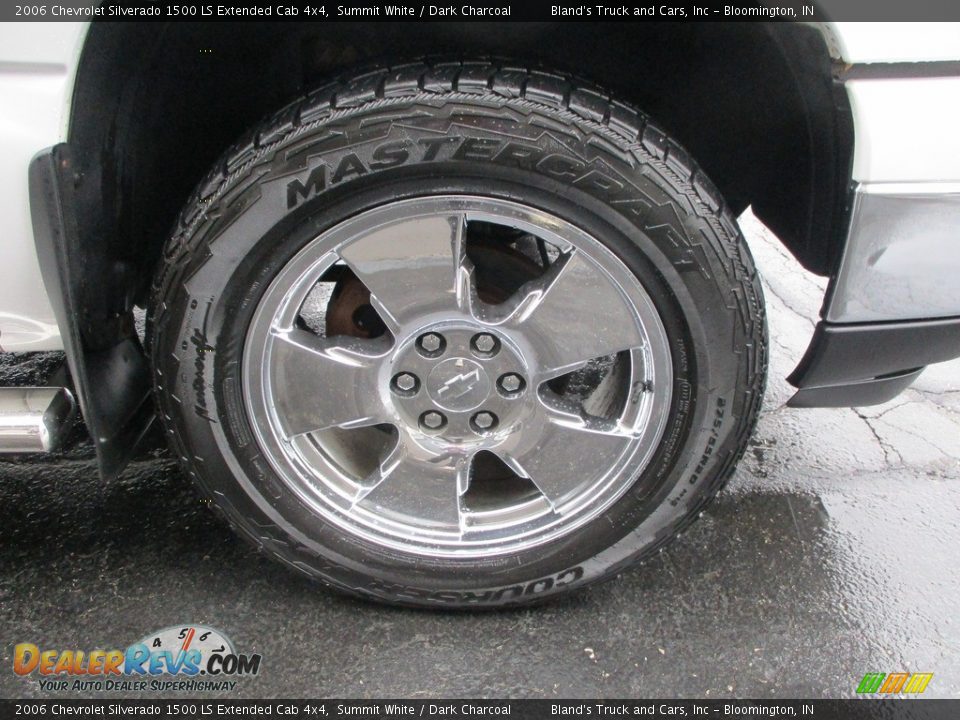 2006 Chevrolet Silverado 1500 LS Extended Cab 4x4 Summit White / Dark Charcoal Photo #19