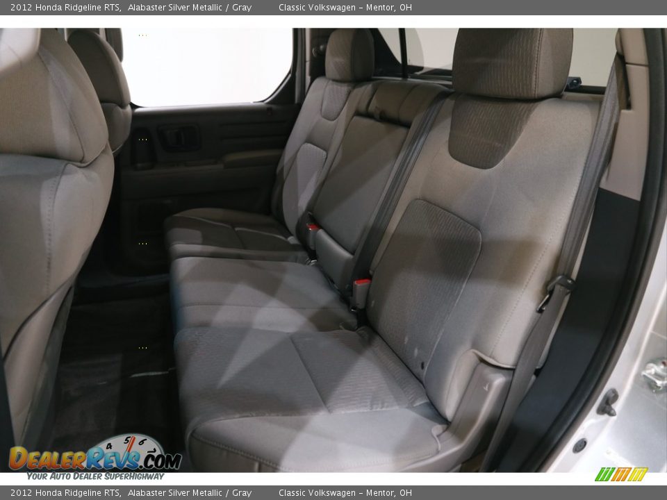 2012 Honda Ridgeline RTS Alabaster Silver Metallic / Gray Photo #14