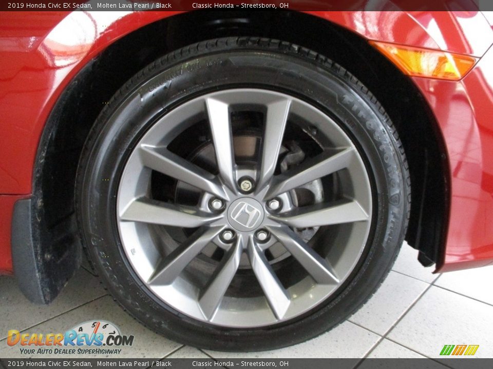 2019 Honda Civic EX Sedan Molten Lava Pearl / Black Photo #5