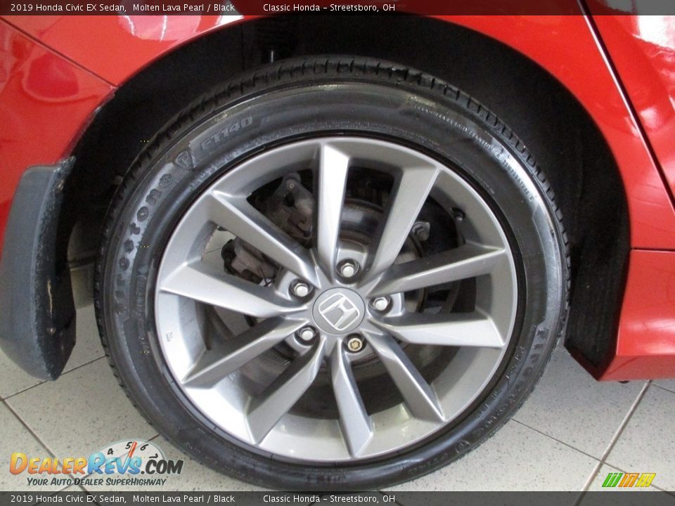 2019 Honda Civic EX Sedan Molten Lava Pearl / Black Photo #6