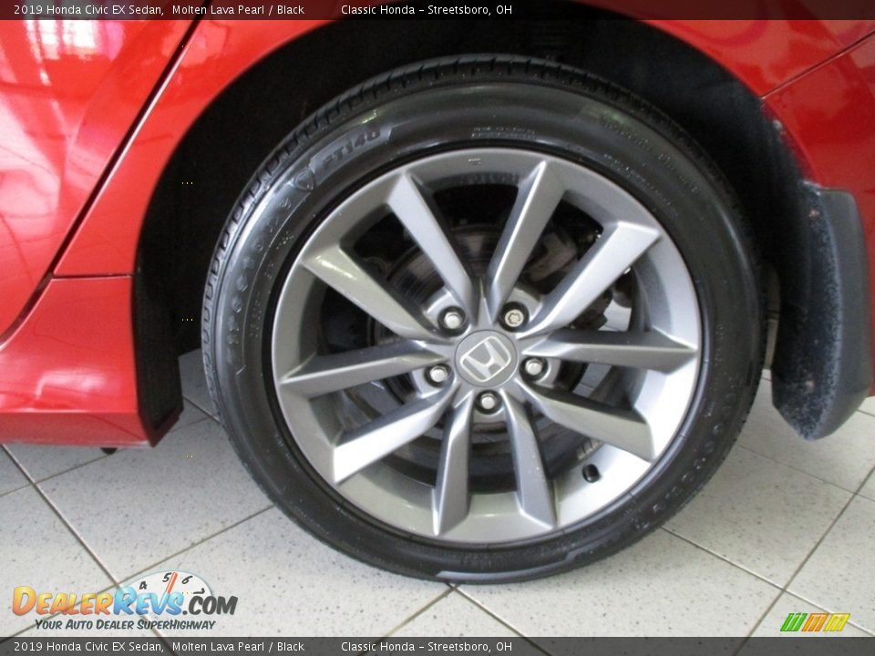 2019 Honda Civic EX Sedan Molten Lava Pearl / Black Photo #11