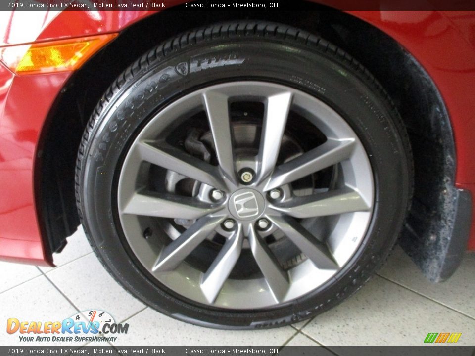 2019 Honda Civic EX Sedan Molten Lava Pearl / Black Photo #12
