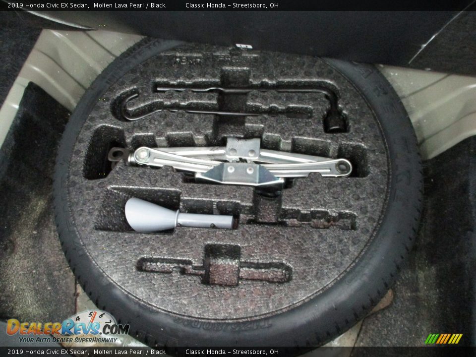 2019 Honda Civic EX Sedan Molten Lava Pearl / Black Photo #14
