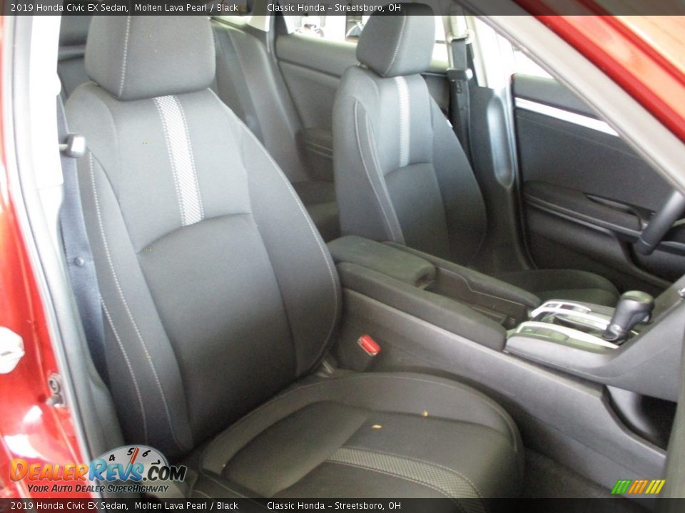 2019 Honda Civic EX Sedan Molten Lava Pearl / Black Photo #17