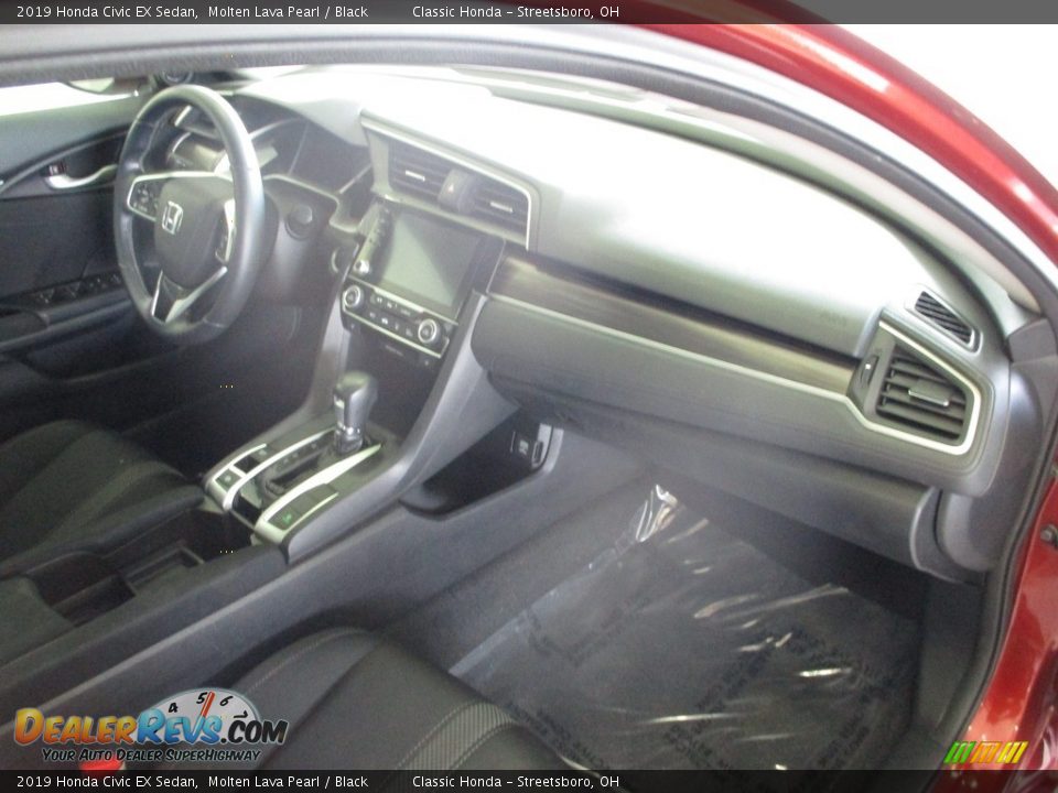 2019 Honda Civic EX Sedan Molten Lava Pearl / Black Photo #18