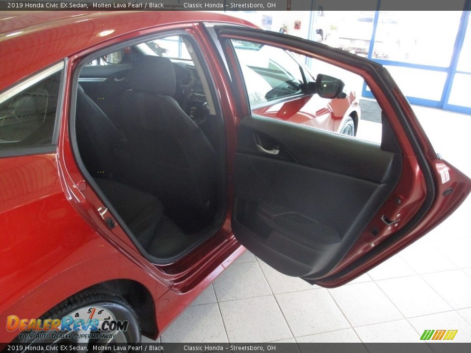 2019 Honda Civic EX Sedan Molten Lava Pearl / Black Photo #19