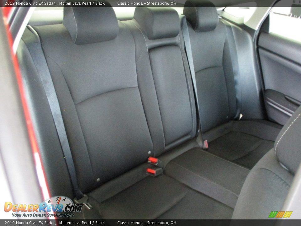 2019 Honda Civic EX Sedan Molten Lava Pearl / Black Photo #21